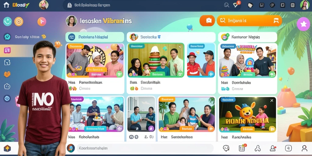 Screenshot 1 menampilkan antarmuka utama yang menarik dari aplikasi 77WIN.