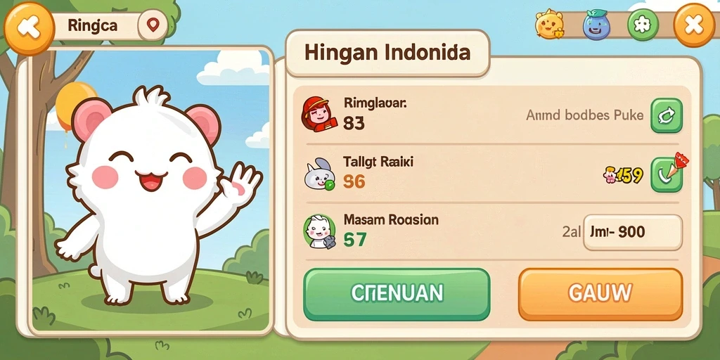 Tampilan antarmuka yang user-friendly.