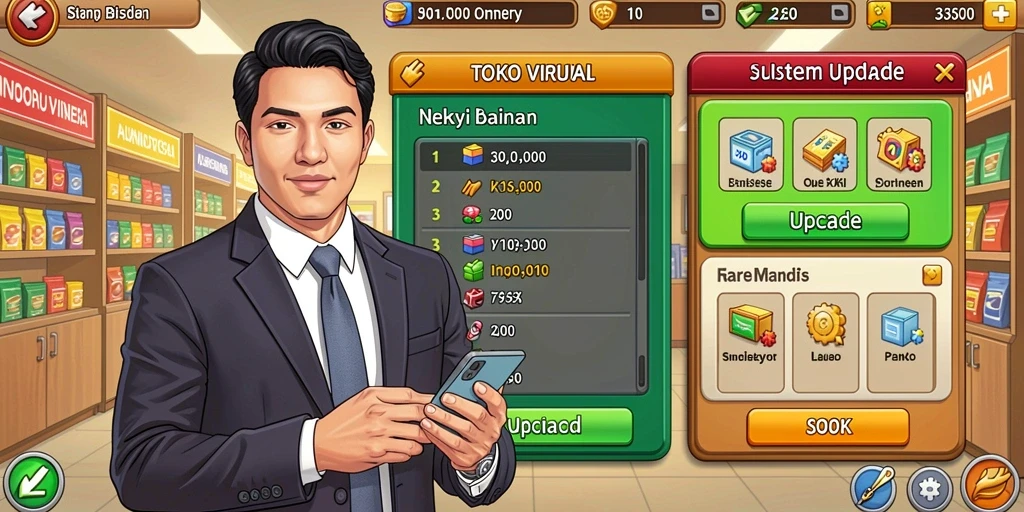 Tampilan karakter yang menarik dan beragam.