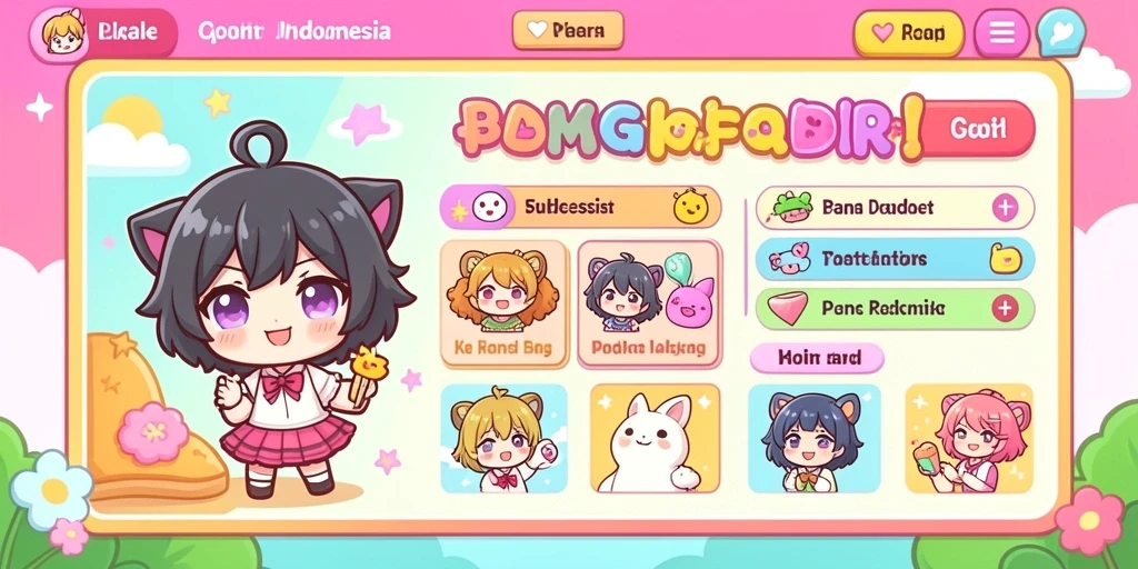 Tampilan awal permainan dengan grafis yang menawan.